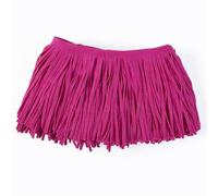 Leather Suede Tassel Lace Leathers Ribbon Fringe for Bag Clothing Sewing Accessories Manual Decoration Trim for DIY Craft Sewing(TF005-RoseRed63,30cm)