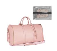 Leather Suit Bag for Travel Man Women Folding Garment Bag Luggage Duffels Bag for Jackets Shoes Weekends Bag Organizers