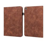 Leather Tablet Case Compatible with Samsung Galaxy Tab A8 10.5 X200/X205(2021),Bracket Type Tablet PC Case with Slot Shockproof PU Leather Flip Wallet Protective Cover zy (BROWN)