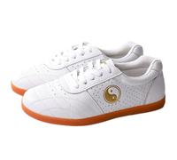 Leather Tai Chi Shoes,Taekwondo Shoes,Qigong Trainers,Martial Arts Shoe,Martial Art Traditional Wing Chun Slipper,Non-Slip,for Taekwondo,Boxing,Karate,Kung Fu and Taichi