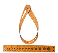 Leather Tape Measure, Genuine Leather Wrist Ruler | 7 in 1 Metric 18 Inch Multi-functional Craft Sizer | Wraps Around Wrist for Sewing Knitting Objects, Size 47.7x3 cm,