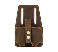 Leather Tape Measure Holder - Heavy Duty Case with Secure Belt Hook | Practical Organizer for Workers, Engineers, Mechanics, Carpenters, Repairs, Industry, Outdoor Use