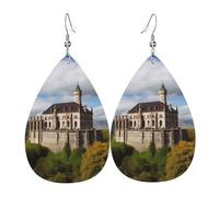 Leather Teardrop Earrings For Women, Historical Monuments Of Armenia Lightweight Dangle Earrings Fashion Jewelry Gifts For Women Ladies