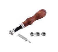 Leather Texturing Tool Wheel Leathercraft Spacer Embossing System Set Leather Sewing Design Tool for Hand Sewing Stitching Wheels and Stamping Set