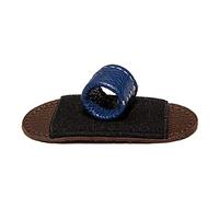 Leather Thimble Finger Protector - losharher Needlework Finger Cover for Hand Knitting Sewing Quilting Craft Accessories 2 Sizes 2 Pieces Thimbles with Metal Case DIY Tools (S)
