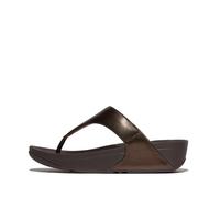 Leather toe post sandals for women FitFlop Lulu Marron 40