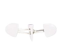 Leather Toggle Button, Sew-On PU Leather Acrylic Resin Horn Toggle Buttons Pack of 20 Multicolor 15cm Half Round(White)