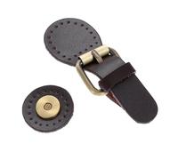 Leather Toggle Sewing Leather Magnetic Snap Buckles Fasteners for Handmade DIY Patchwork Bags Hangbag Lock Hardware Accessories(Color 6)