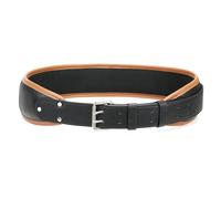 Leather Tool Belt 3" Wide,Leather Tool Pouch Belt with Rivet Reinforcements -Adjustable 37" to 45" Waist Tool Belts, for Contractors, Carpenters, Electricians, Framers and more