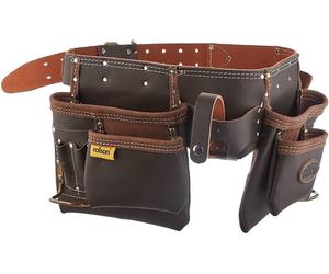 Leather Tool Belt Rolson 68885 Oil Tan Double Tool Belt Heavy Duty Boys Toys Dad