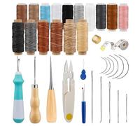 Leather Tool Manual Suit Accessory Professional Durable Practical Hand Sewing Punching Craft Working for Home, Traveler(Type 2)