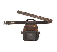 Leather Tool Pouch And Belt 12 Pocket Work Bag Holder Electrician Carpenter