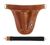 Leather Tool Pouches Leather Heavy Duty Carpenter Tool Belt Electrician Pouches Bag Reinforcement Florist Pouch