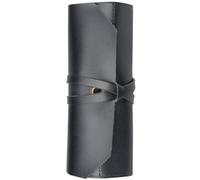 Leather Tool Roll Up Pouch Portable Chef Knife Roll Bag Multi-function Tool Bag with Lacing for Traveling Camping