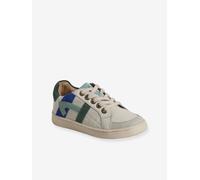 Leather Trainers for Children, Designed for Autonomy ecru