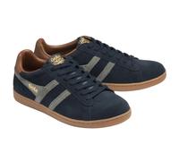 Leather Trainers Navy Blue