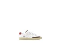 Leather Trainers with Initials and Contrast Heel, female, Carolina Herrera, Sneakers, White, 4 UK, Shoes 4 UK