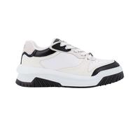 Leather Trainers with La Greca Detail - male - Versace - Sneakers - White - 7 UK - Shoes 7 UK