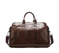 Leather Travel Bag Soft Cowskin Duffle Bags Leather Hand Luggage Travel Shoulder Bags Weekender Bag