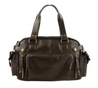 Leather Travel Duffel Bag Male Travel Bag Retro Duffle Handbag Shoulder Bag PU Leather Big Messenger Bags Men's Luggage Storage Crossbody Bag for Travelling(Brown)