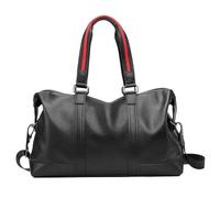 Leather Travel Duffel Bag Men Travel Bag Genuine Leather Casual Hand Luggage Bag High Capacity Fitness Bag Shoulder 13 Inch Laptop Pocket Camping Duffels for Travelling