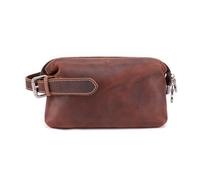 Leather Travel Toiletry Bag - Cosmetic Ditty Kit Organizer(A)