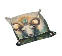 Leather tray WZYWHJ The leader of the valley Printing storage box waterproof and scratch-resistant 7.9 inch for storing wallets watches and cosmetics