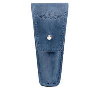 Leather Trumpet Mouthpiece Pouch by MG Leather Work. Genuine Leather Case, Holder for Mouth piece, Trumpet Accessories, Mouthpieces Bag Protection (Pouch Single, Dark Blue)