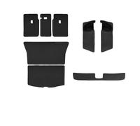 Leather Trunk Mats Rear Seat Back Protector Pad Backrest All Weather Liner Pet Anti-kick For Tesla For Model For Y For Juniper Car Boot Mats(8*leather)