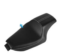 Leather Two-Up Seat Compatible With - Sportster XL 883 Iron X48 XL883 1200 Forty-Eight 2004-2016(E Style Black)