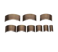 Leather V Shape Punch DIY Tool Tail Cut Puncher Round Belt Perforated Accessory Set for Leather Crafting (A30 shallow semicircle 9-piece set)