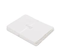 LEATHER VILLAGE 50-Sheet Handmade 100% Cotton Watercolor Paper, 9.5×12 inch (24×30 cm), 150 GSM Thick Deckle-Edge Textured Mixed-Media Paper - Off-White for Watercolor, Gouache & Ink