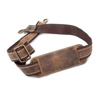 LEATHER VILLAGE Adjustable Shoulder Strap with Metal Hooks for Messenger, Crossbag, Laptop Bag- Tan