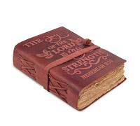 LEATHER VILLAGE Bible Notebook Joy Verse, Fuchsia 7x5