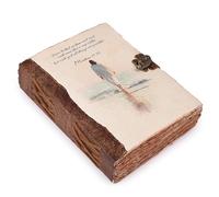 LEATHER VILLAGE Leather Bound Vintage Journal for Women & Men - Book of Shadows - Christian Journal Antique Lock Closure - 200 Pages of Deckle Edges Handmade Paper - Vintage Color - 8 x 6 (A5) inches