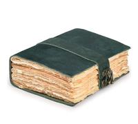 LEATHER VILLAGE Leather Bound Vintage Journal for Women & Men - Book of Shadows - Lock Closure - 200 Pages of Antique Deckle Edges Handmade Paper - Turquoise Color - 10 X 7 inches