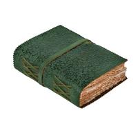 LEATHER VILLAGE Occult Notebook Pentagram Key Lock, Turquoise 9x6