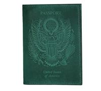 LEATHER VILLAGE Passport Cover -1, Turquoise, 5.5''X4'', Vintage