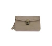Leather Village Women's Small classic real leather clutch shoulder bag locked clasp in Beige Leather Village Beige One Size