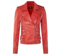 Leather Vintage Brando Biker Jacket-Orlando Infinity Leather Red 8