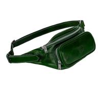 Leather Waist Pack - Belly Bag - Waist Bag - Leather Belt Bag - Fanny Pack Handmade in Italy - Time Resistance (Green)