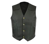 Leather Waistcoat Mens Biker | Cowboy Waistcoat Men Black Tactical Gilet Pu Faux Leather Sport Gilet Comfortable Softshell Gilet Safety Gilet Zip Pockets Fishing Gilet Vintage Travelling Waistcoats