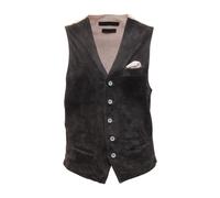 Leather Waistcoat with Cotton Lining - male - The Jack Leathers - Waistcoats - Black - M - Suits M