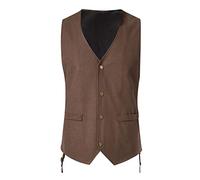 Leather Waistcoats For Men Uk, Waistcoats For Men Casual Outdoor Bodywarmer Gilet With Drawstring Travel Waistcoat Medieval Vintage Palace Formal Gilet Single Breasted Button Hiking Waistcoat
