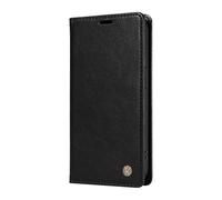 Leather Wallet Folio Case For IPhone 17/17 Air/17 Pro/17 Pro Max, Card Holder Cover With Magnetic Closure & Shockproof Shell For Men And Women(Black,17 Pro)