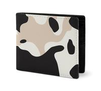 Leather Wallet for Men Sunset in Budapest Stylish Small Coin Purse for Women Slim And Thin Bifold Wallet with Compartment Card Holder, Cow spot, One Size
