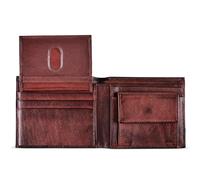 Leather Wallet for Men with RFID Blocking, Removable ID and Coin Pocket in Full Grain Leather