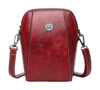 Leather Wallet For Mobile Phone | Vertical Leather Phone Bag, Mobile Phone Bag For Cash, Glasses, Keys, Passport, Work, Dating, Shopping, Travel