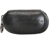 Leather wallet Men's Coin wallet Leather zipper coin bag Short wallet Thin compact Key bag