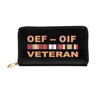Leather Wallet Operations Enduring Freedom (OEF) and Freedom (OIF) Veteran Coin Purse Microfiber Women's Wallets Artistic Ladies Wallet Pouch for Evening Party, Women, Mother